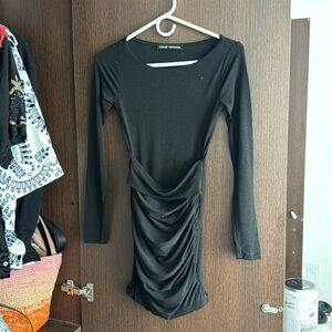Short tight black long sleeve dress , small, naked wardrobe